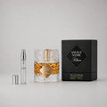 Kilian Angels' Share Sample Spray includes a 50ml bottle and a 3ml travel spray, featuring a luxurious design.