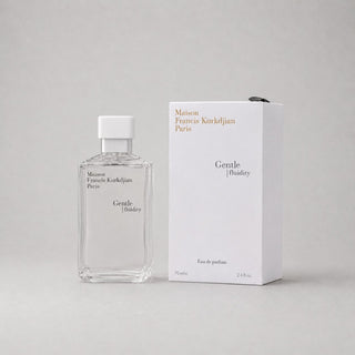 Maison Francis Kurkdjian Gentle Fluidity Silver Sample Spray, clear bottle with white box, 70ml Eau de parfum.