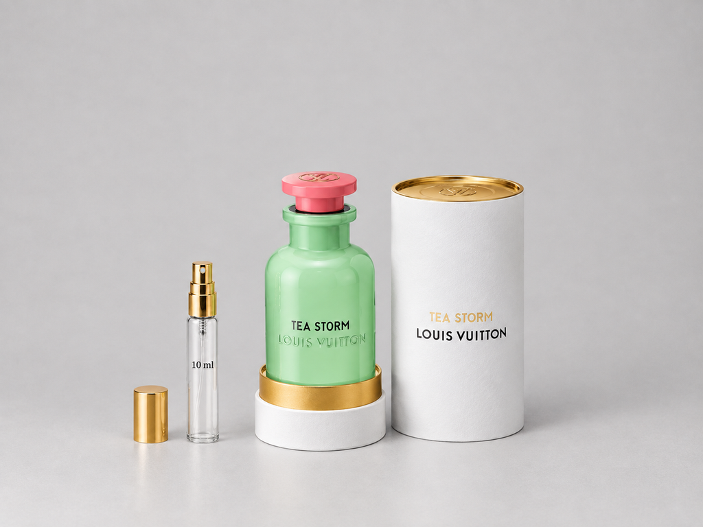 Louis Vuitton Tea Storm 10 ml sample spray with bottle and box