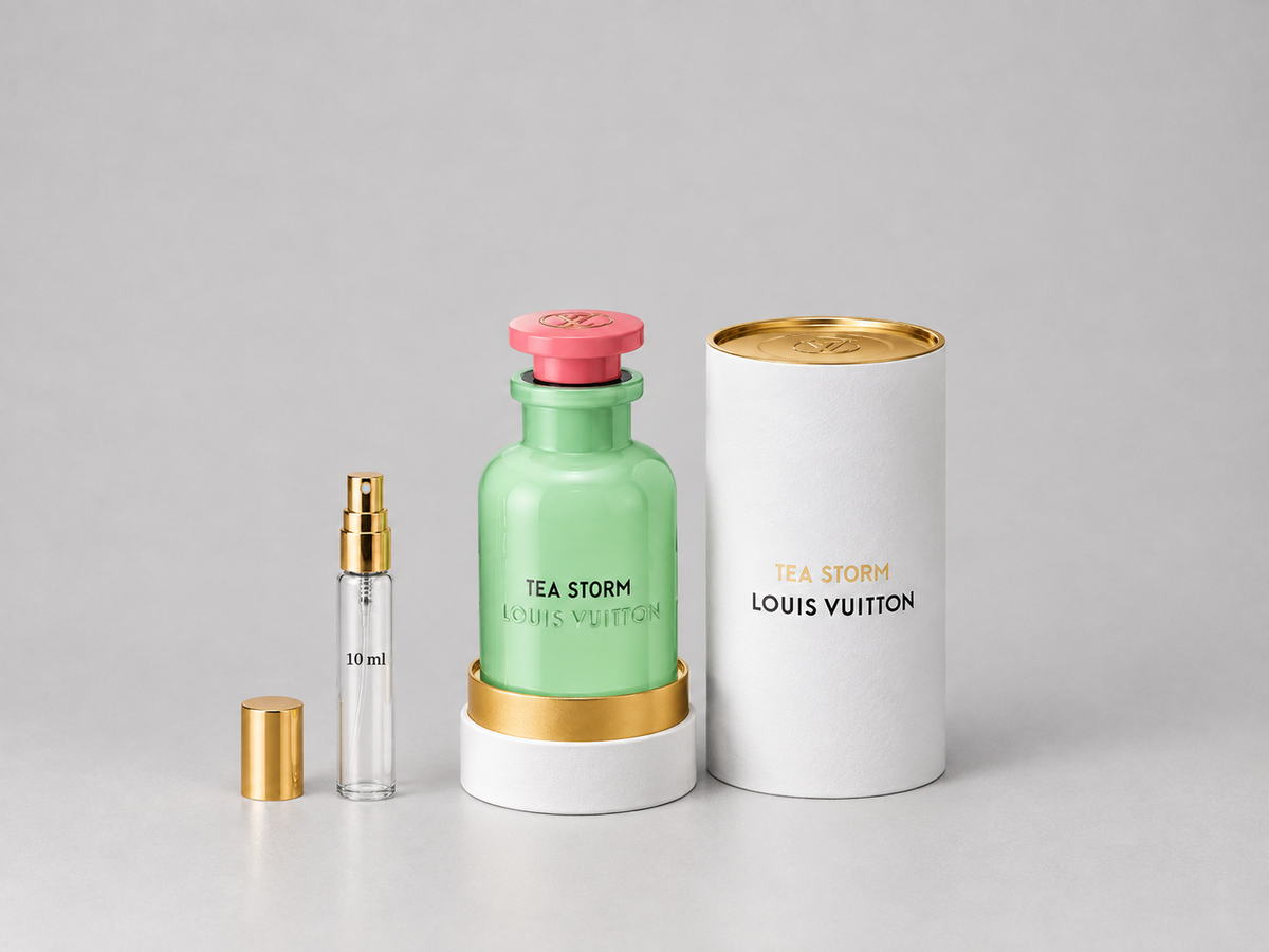 Louis Vuitton Tea Storm 10 ml sample spray with bottle and box